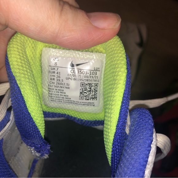 Nike mens high top’s basketball sneakers size 8 - Picture 7 of 7